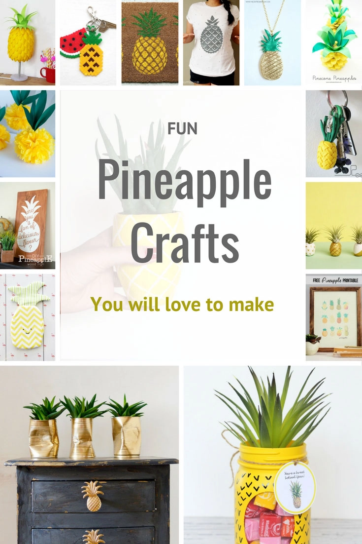 Pineapples are the king of fruits. Here are 25 of the most fun Pineapple Crafts you will love to make.
