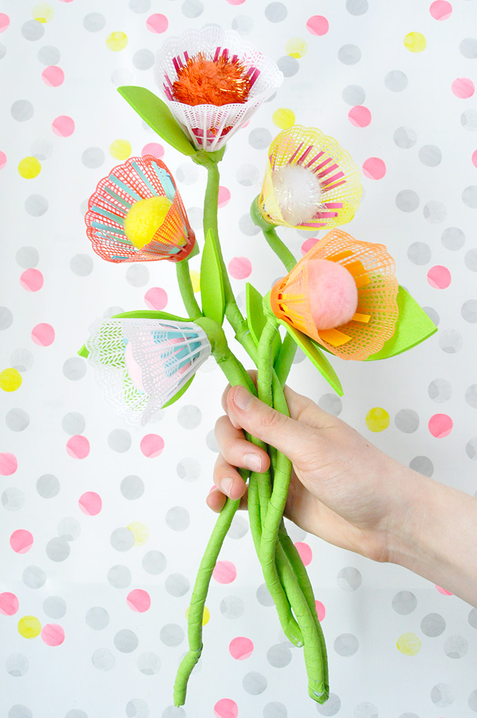 Badminton shuttlecock flowers