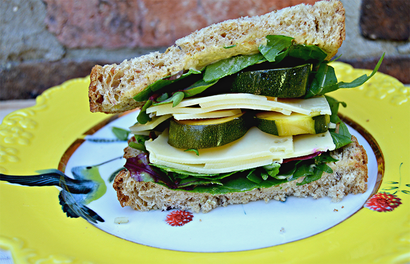 courgette pickle sandwich