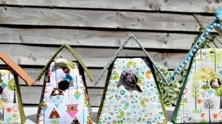 Fabric Birdhouses Pillarboxblue.com