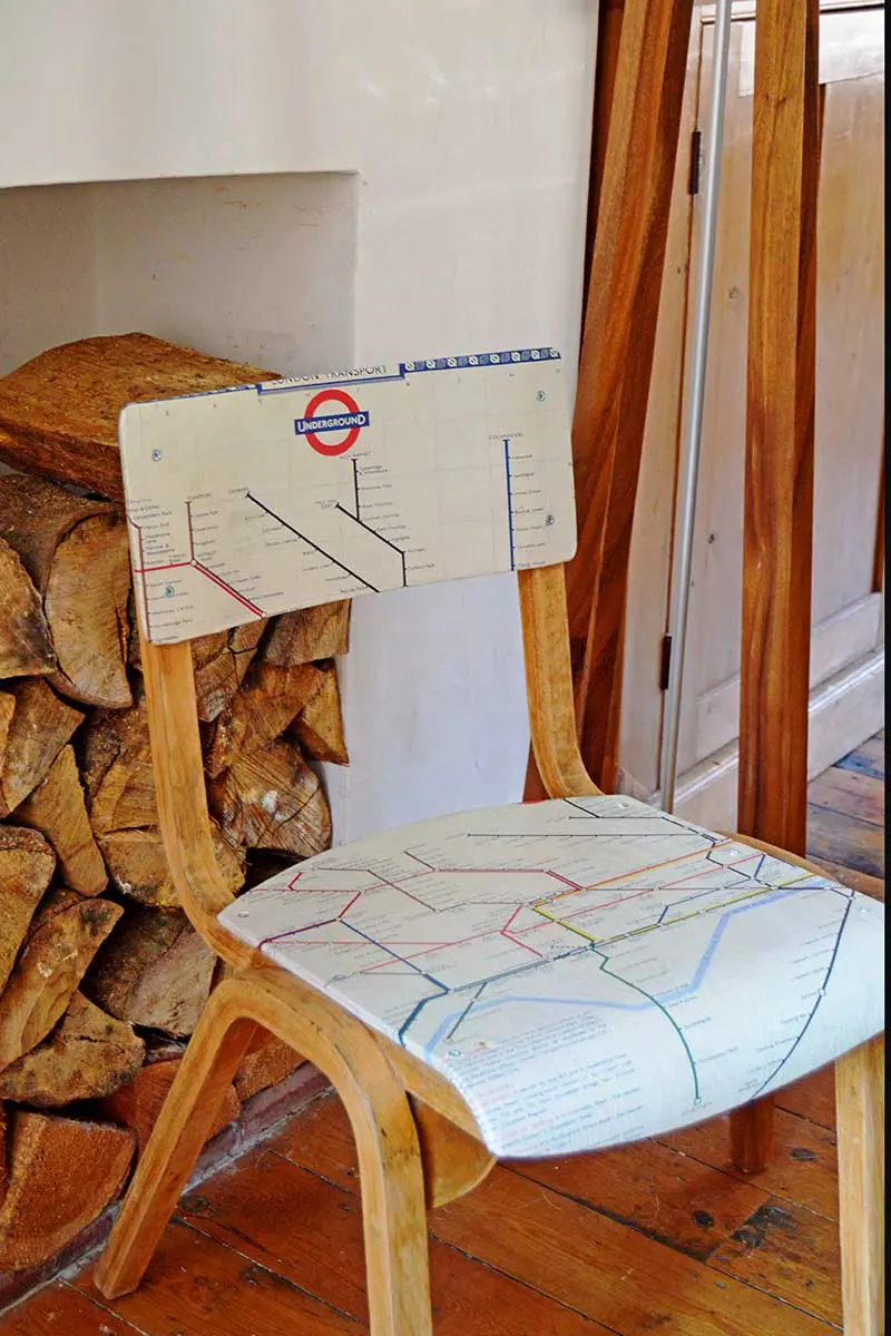 London tube map chair