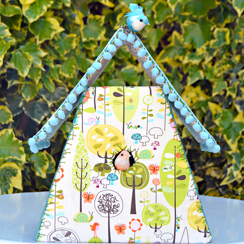 fabric birdhouse