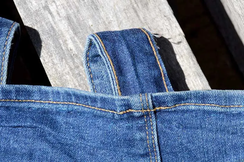 denim tab loops