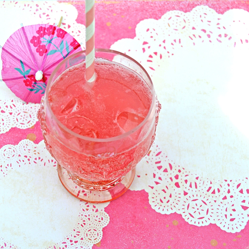 rhubarb gin fizz doilie