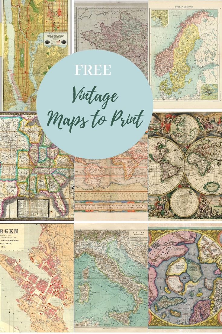 Free vintage maps