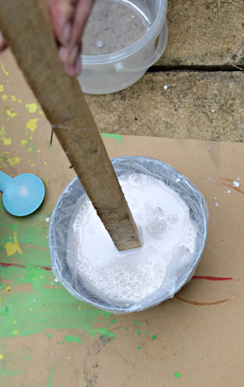 stick in plaster of paris