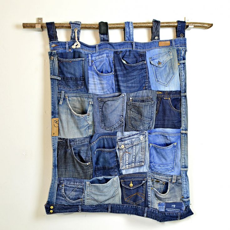 Denim Pocket Wall Organiser