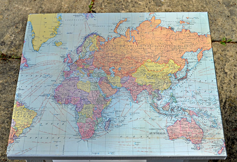 Ikea Hack Map Table