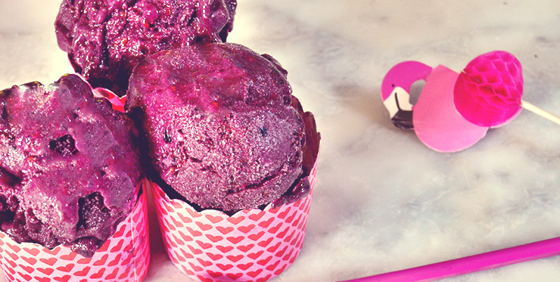 Blackberry ice cream