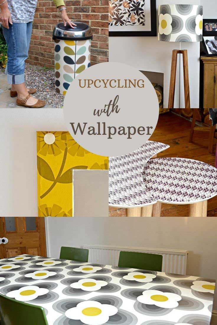 upcycling with wallpaper ideas