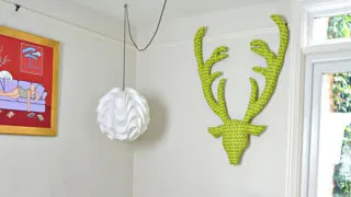 Fabric Stag Head - tutorial Pillarboxblue.com