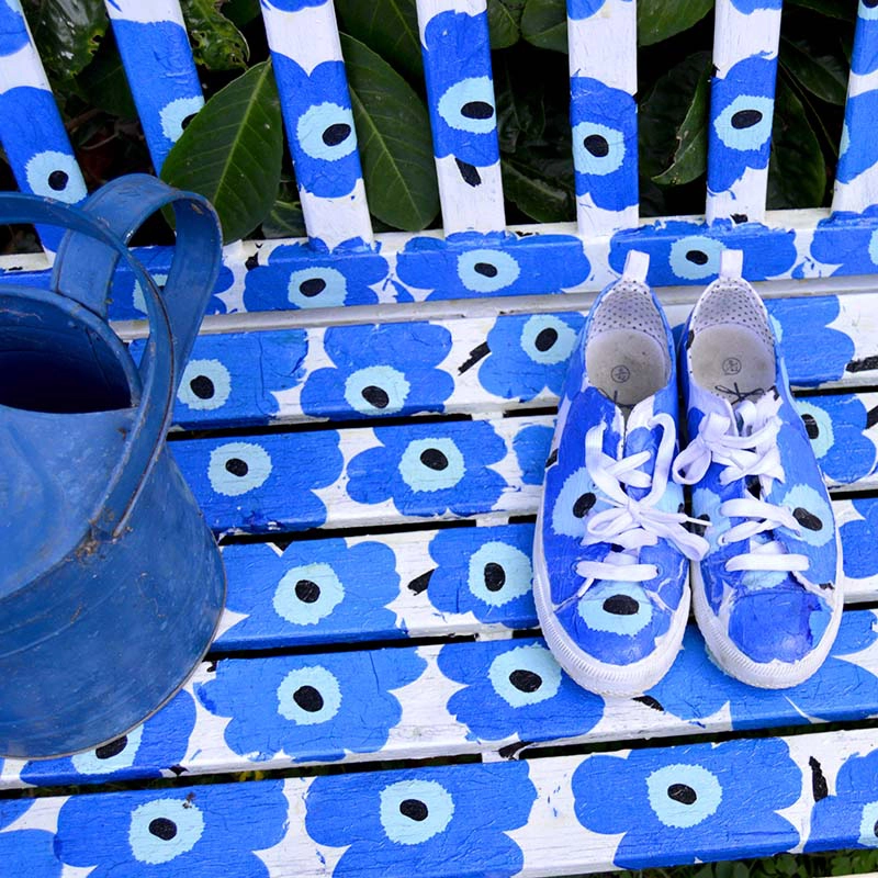 Marimekko Bench and shoes