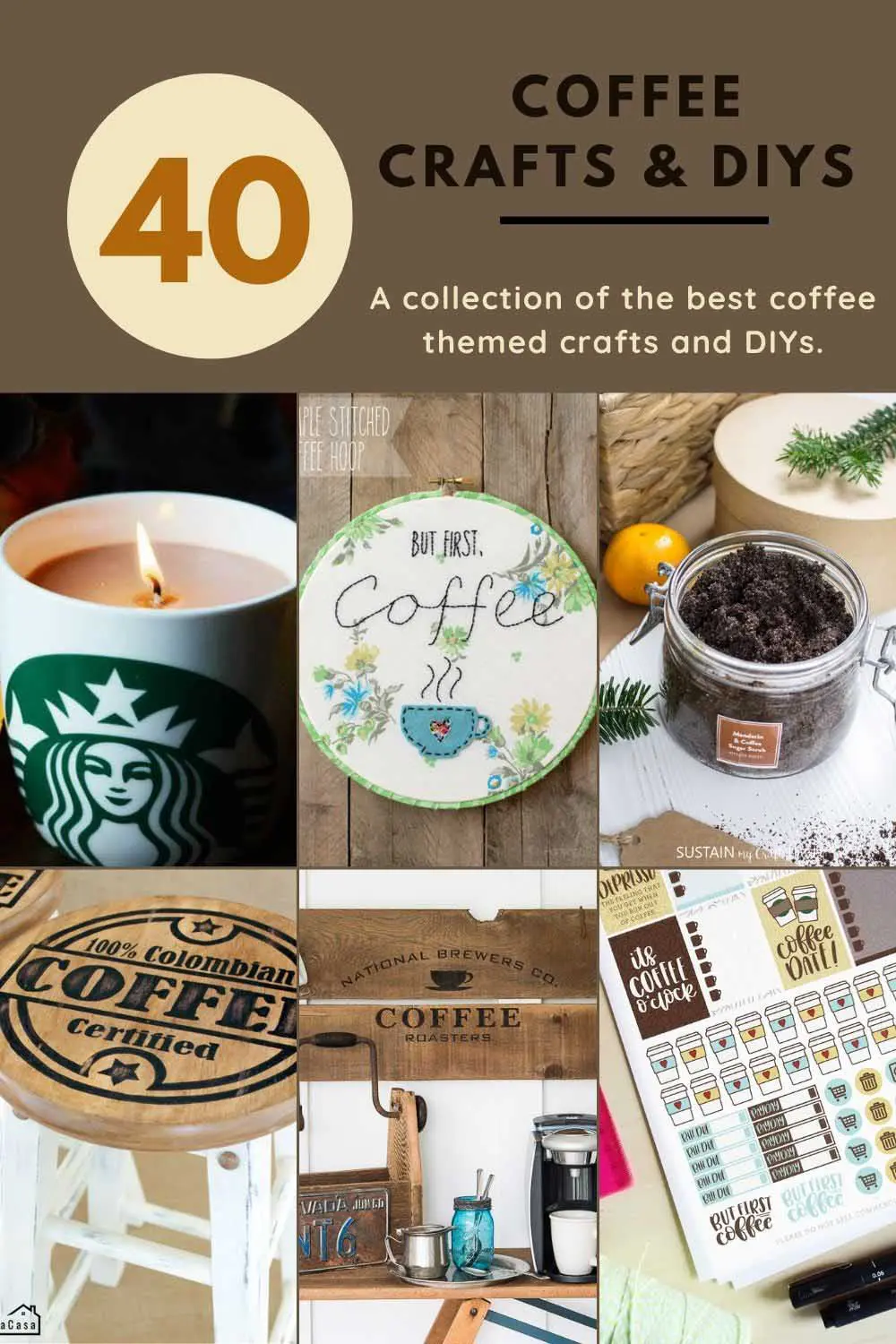 The Best Coffee Crafts & DIYs for Coffee Lovers -Pillarboxblue - Pillar Box  Blue