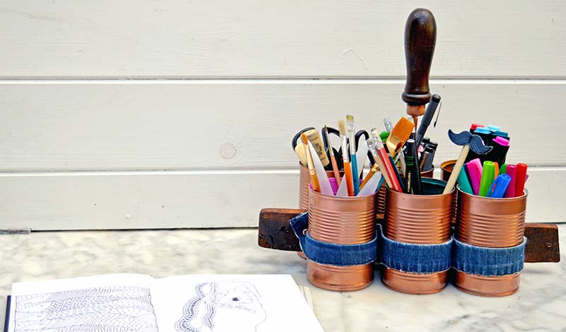 Copper Denim Craft Caddy