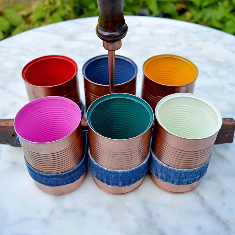 Copper Denim DIY Utensil Caddy