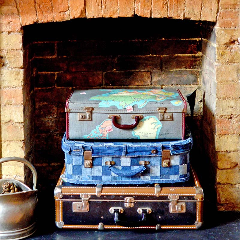 vintage suitcases - pillarboxblue