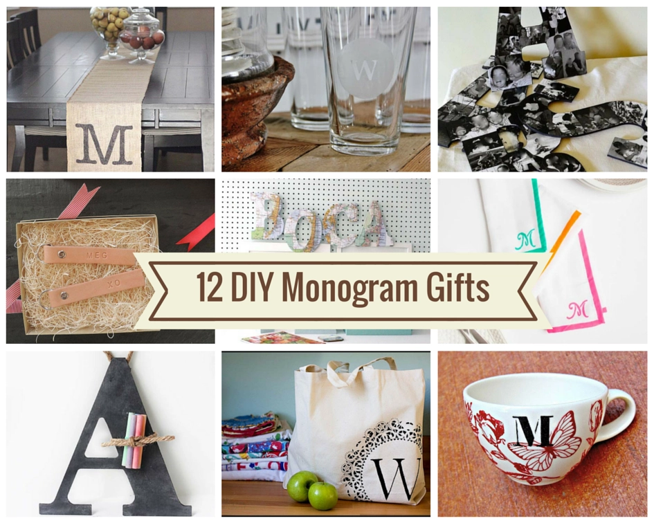 12 monogrammed gifts