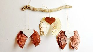 Upcycled Shuttlecock Angel Wings