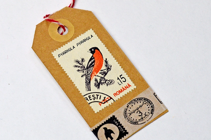 Postage Stamp Tags