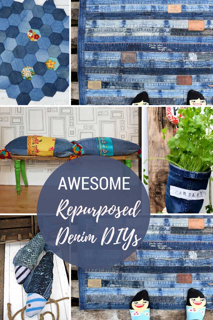 Awesome Denim DIYs for the home