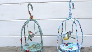 fabric birdcage - Pillarboxblue.com