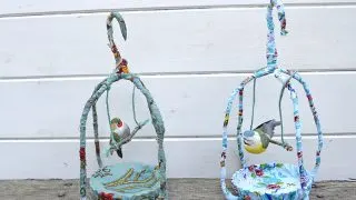 fabric birdcage - Pillarboxblue.com