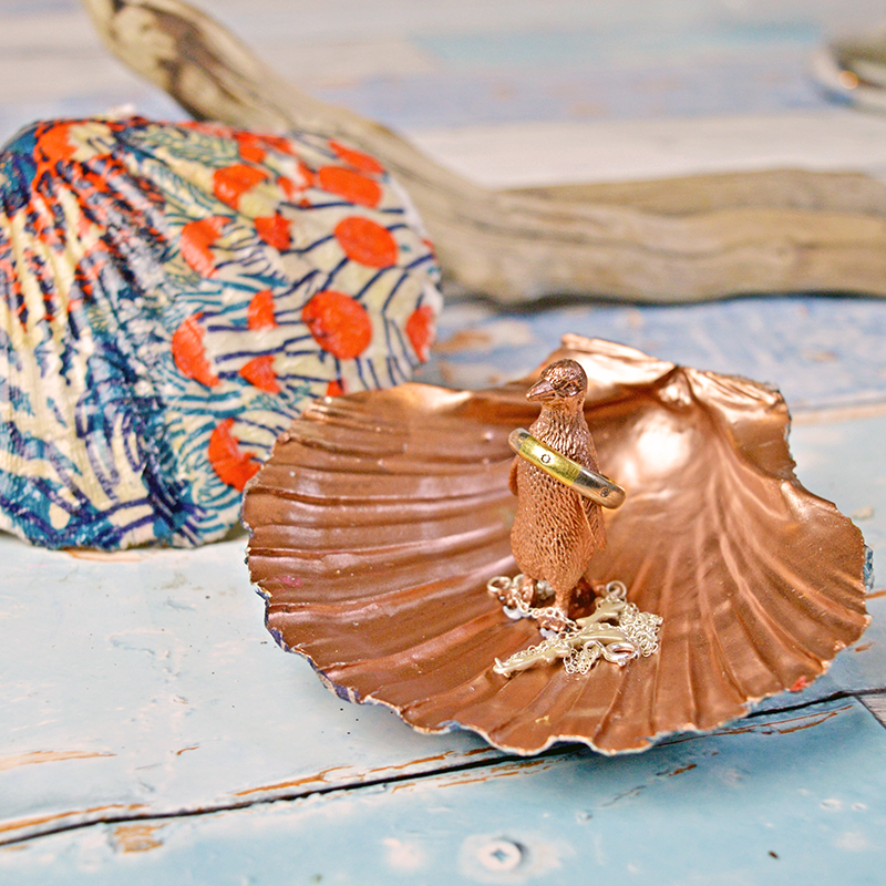 Scallop Shell Trinket Dish - Pillarboxblue.com