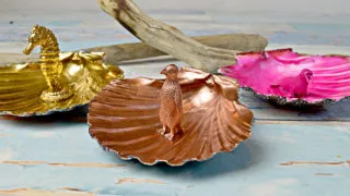Scallop Shell Trinket dishes - PillarBoxBlue