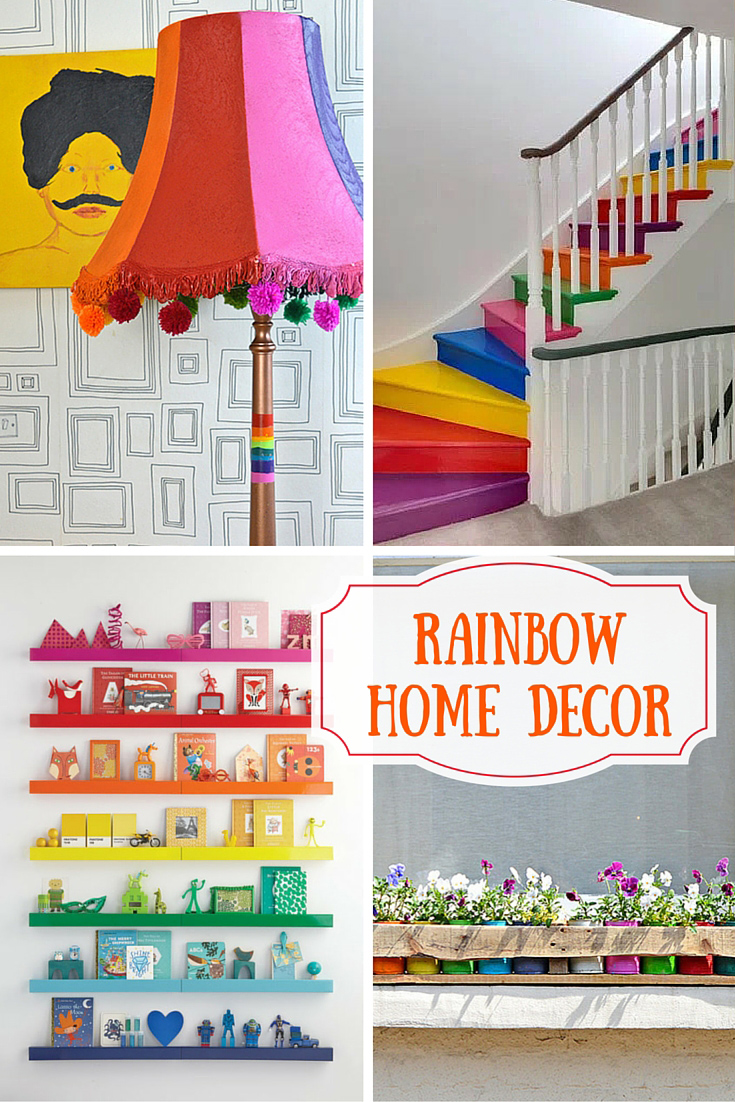 Do you want to add a splash of colour to your home. Here is a roundup of some great rainbow home decor ideas