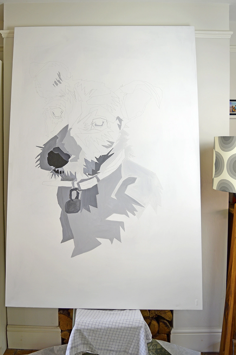How to paint your own giant wall art