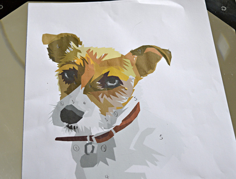 It's so Easy to Paint Your Own Giant Wall Art Pillar Box Blue