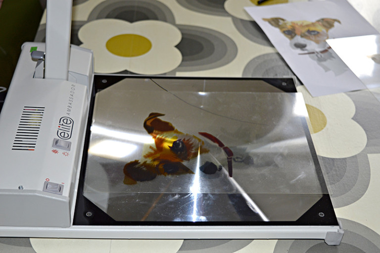 It's so Easy to Paint Your Own Giant Wall Art Pillar Box Blue