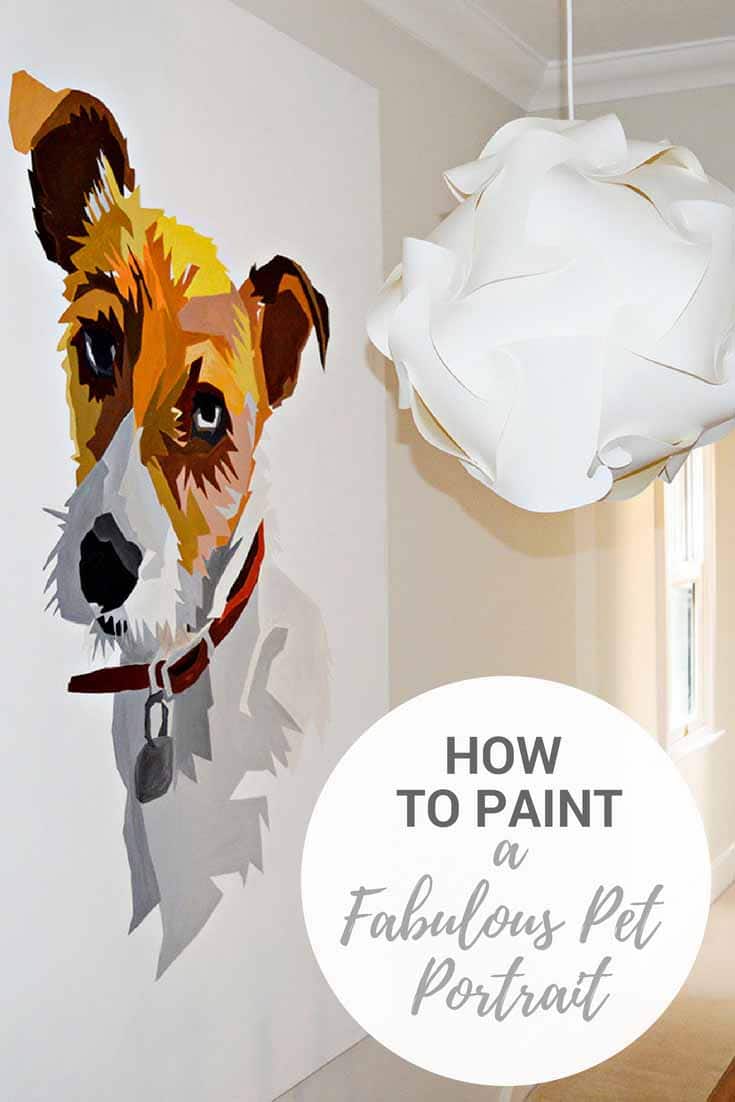 Giant Pet Portrait tutorial