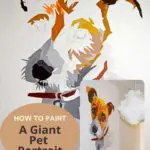 How to paint a giant pet portrait