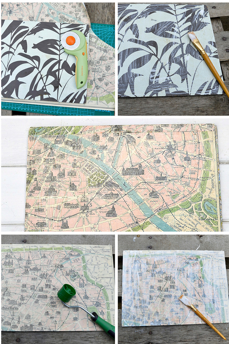 Map table mats - Pillarboxblue tutorial