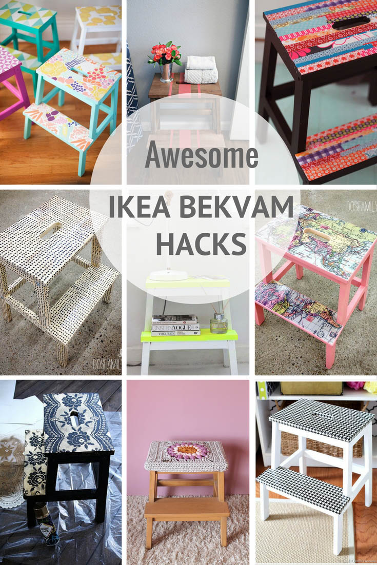The most amazing and unique ways to hack the useful and cute IKea Bekvam Stool