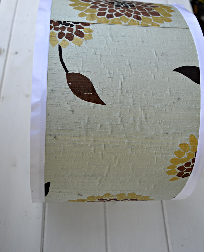 LAMPSHADE made from..MURIVA  COLOURED PENCIL END Wallpaper.J505-08  Handmade. 
