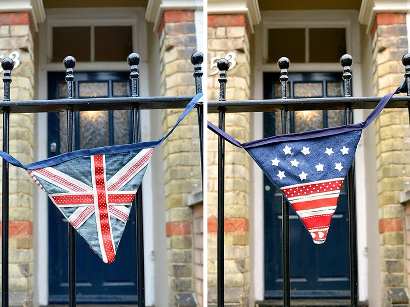 Upcycled Denim Bunting 2 ways, Union Jack and Stars and Stripes
