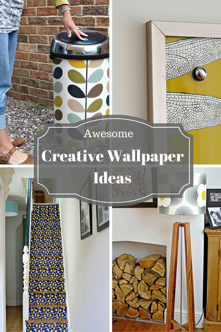 Creative wallpaper ideas- An awesome roundup of creative ways to use wallpaper in your home, other than on walls.