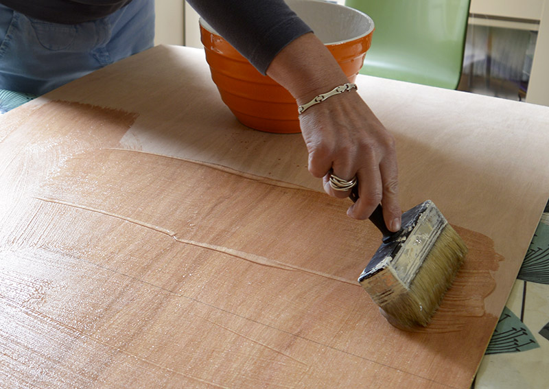 keying the plywood