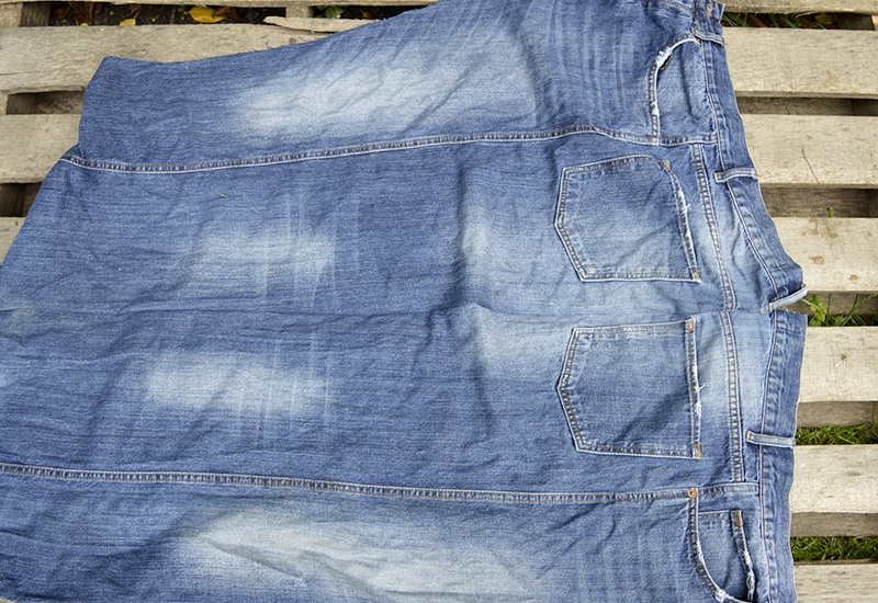 Ikea Hack large piece of denim