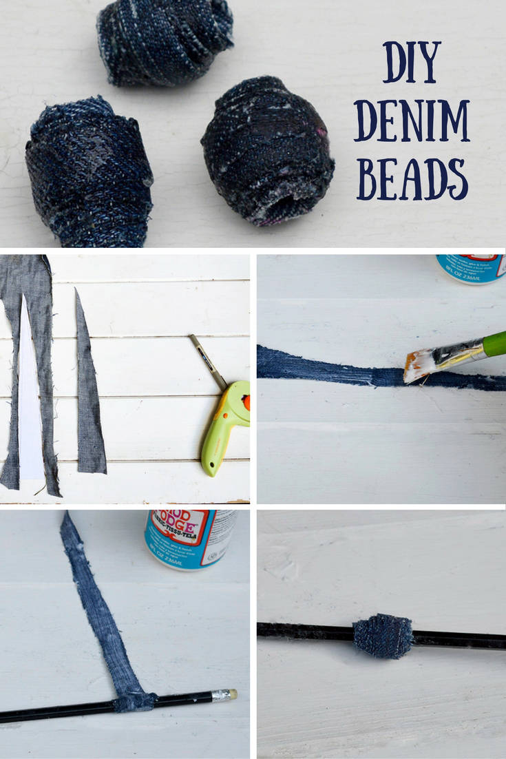 DIY Bead Ornaments DIY Jewelry Upcycled Silk Scarf Necklace Pillar Box Blue DIY Bead Ornaments DIY Jewelry Upcycled Silk Scarf Necklace Pillar Box Blue