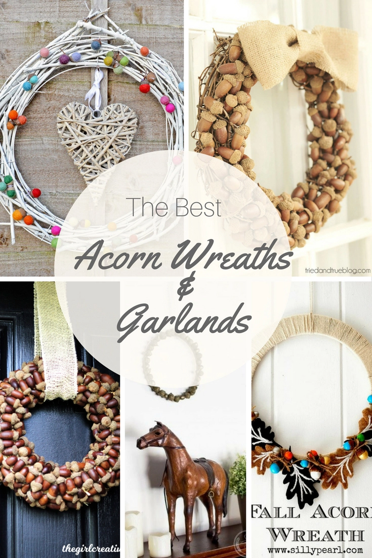 Acorns are perfect for fall crafting and decorating. Here are some of the best ideas for acorn wreaths and garlands.