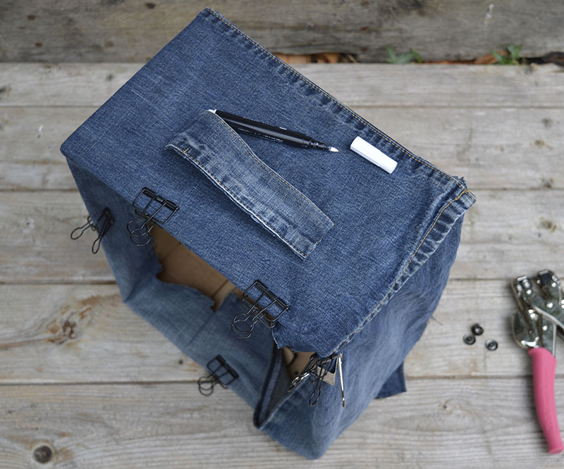 adding denim handles