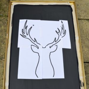 Brilliant DIY LED Deer Christmas Decoration - Pillar Box Blue