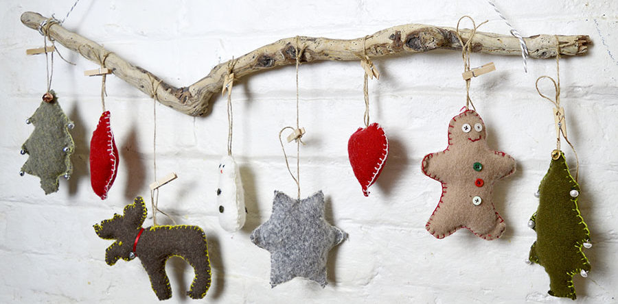 Cute Sweater Upcycled Christmas Ornaments