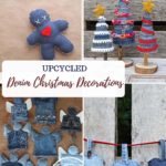 upcycled christmas decorations collage