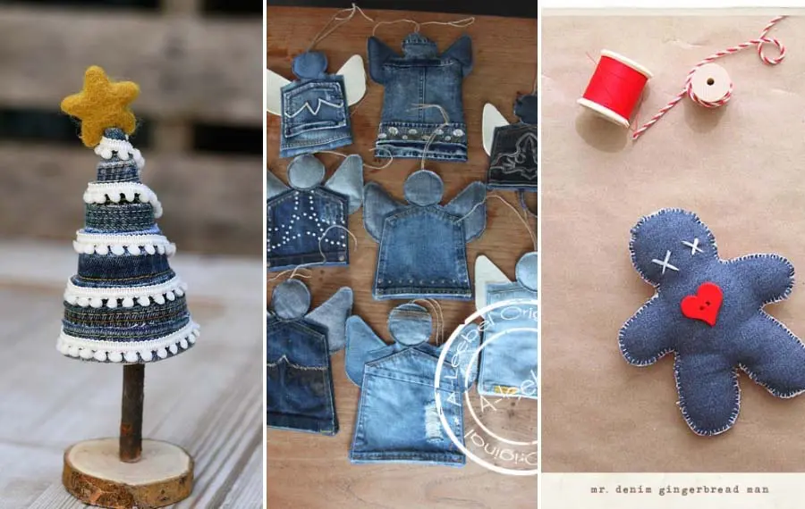 Denim Christmas Decorations