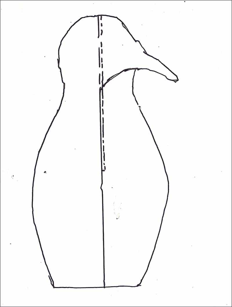 side penguin