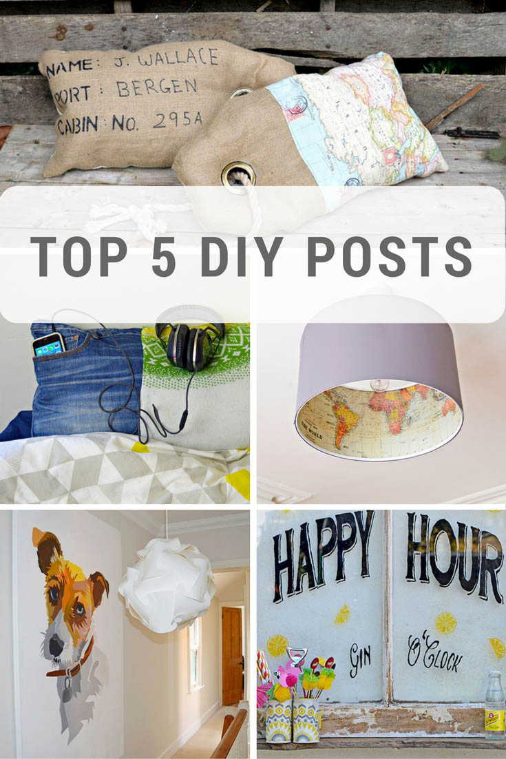 Top 5 DIY posts from Pillarboxblue.com